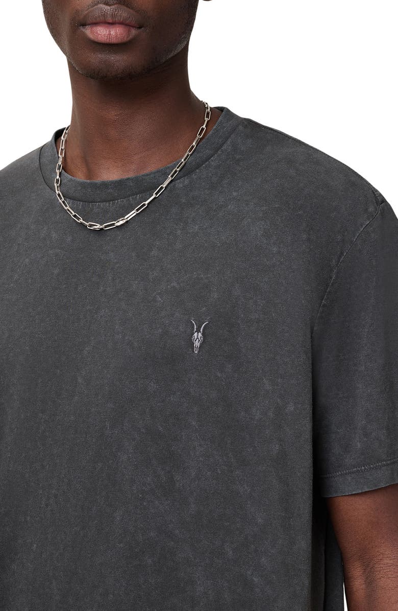 AllSaints Saka T-Shirt, Alternate, color, Washed Black