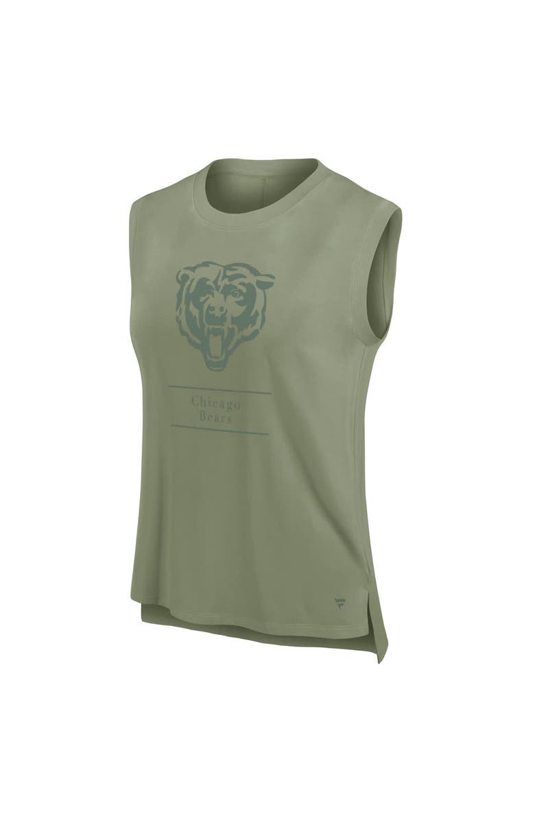 FANATICS Women's Fanatics Olive Chicago Bears Studio Embrace Tank Top, Alternate, color, Olive