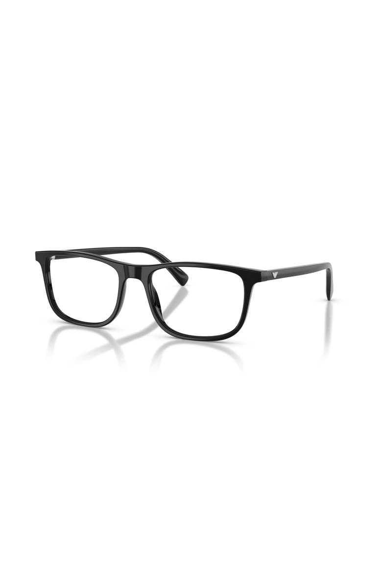 54mm Rectangle optical glasses, Main, color, Black