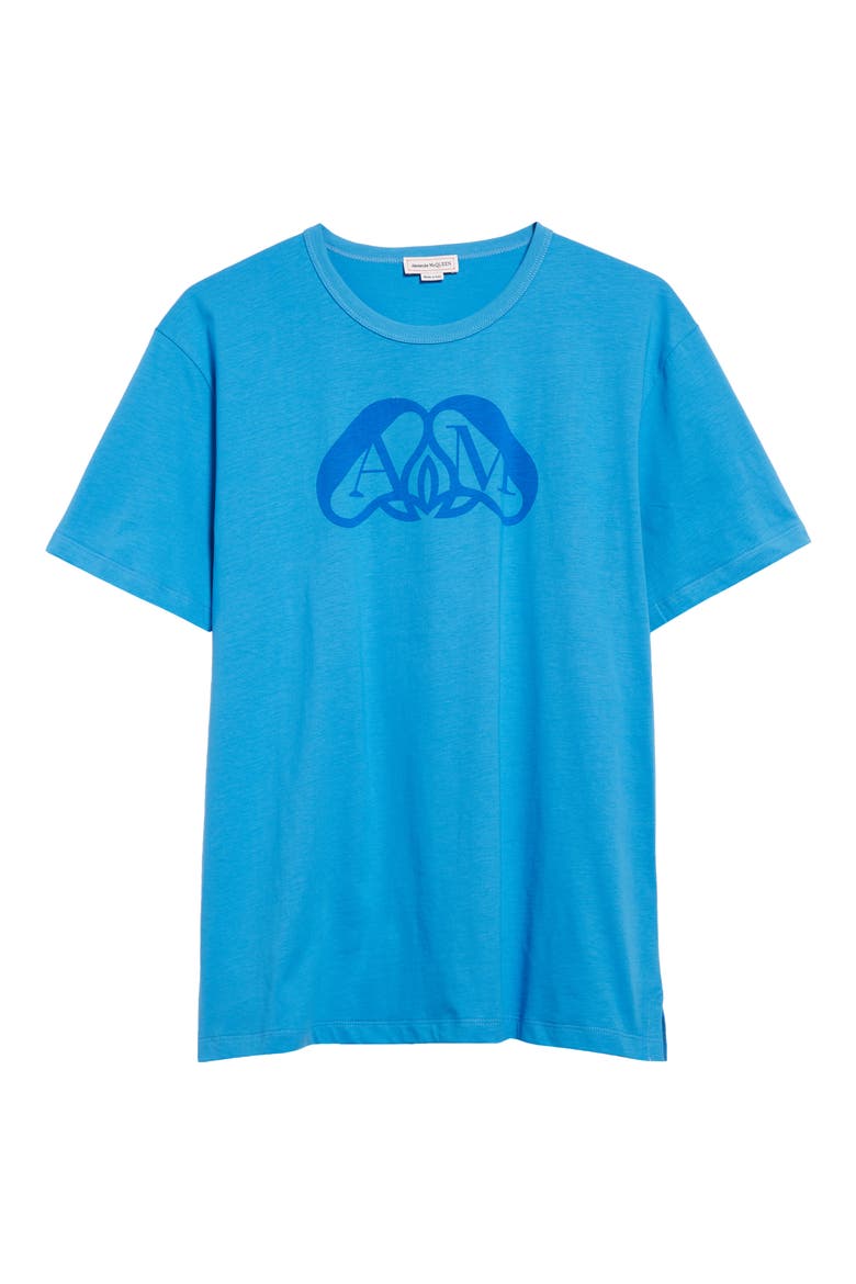 Seal Monogram Logo Graphic T-Shirt, Alternate, color, LAPIS BLUE