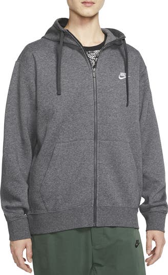 【関税・送料込み】Nike One Point Logo Grey Zip Hoodie Nike Men's Club Zip-Up Logo Hoodie | Nordstrom