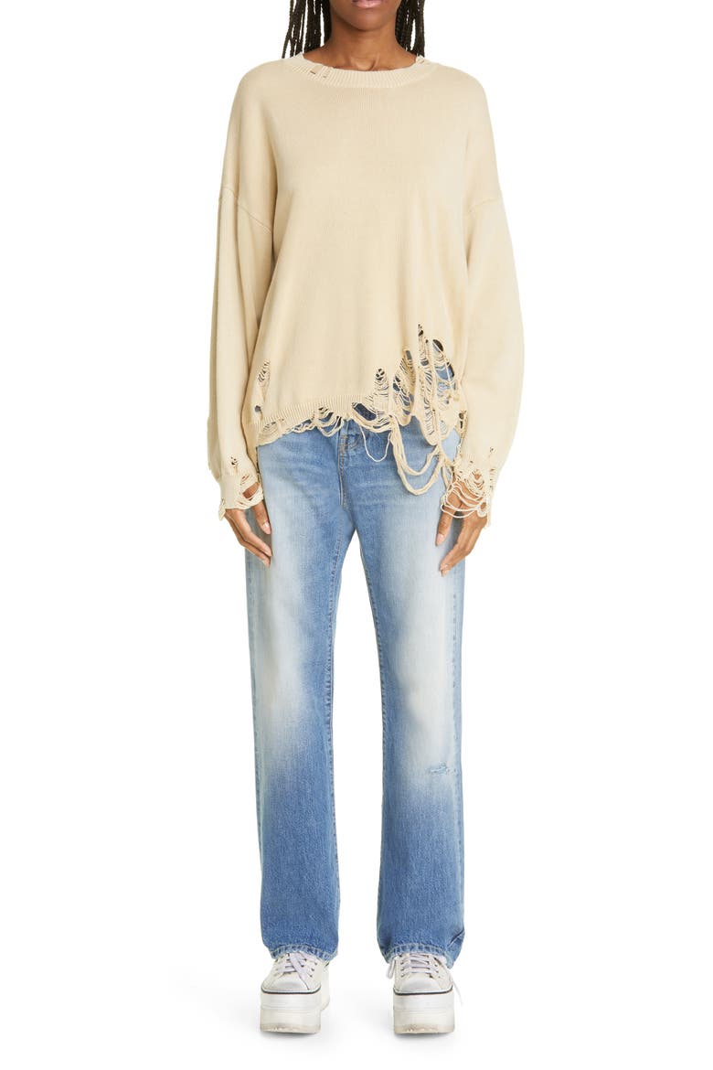 Izzy Drop Crotch Straight Leg Jeans, Alternate, color, IRVING BLUE