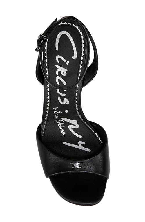 Circus Ny By Sam Edelman Aria Two-piece Block-heel Dress Sandals In Black