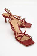 Prologue Shoes Chaka Square Toe Stiletto Sandal