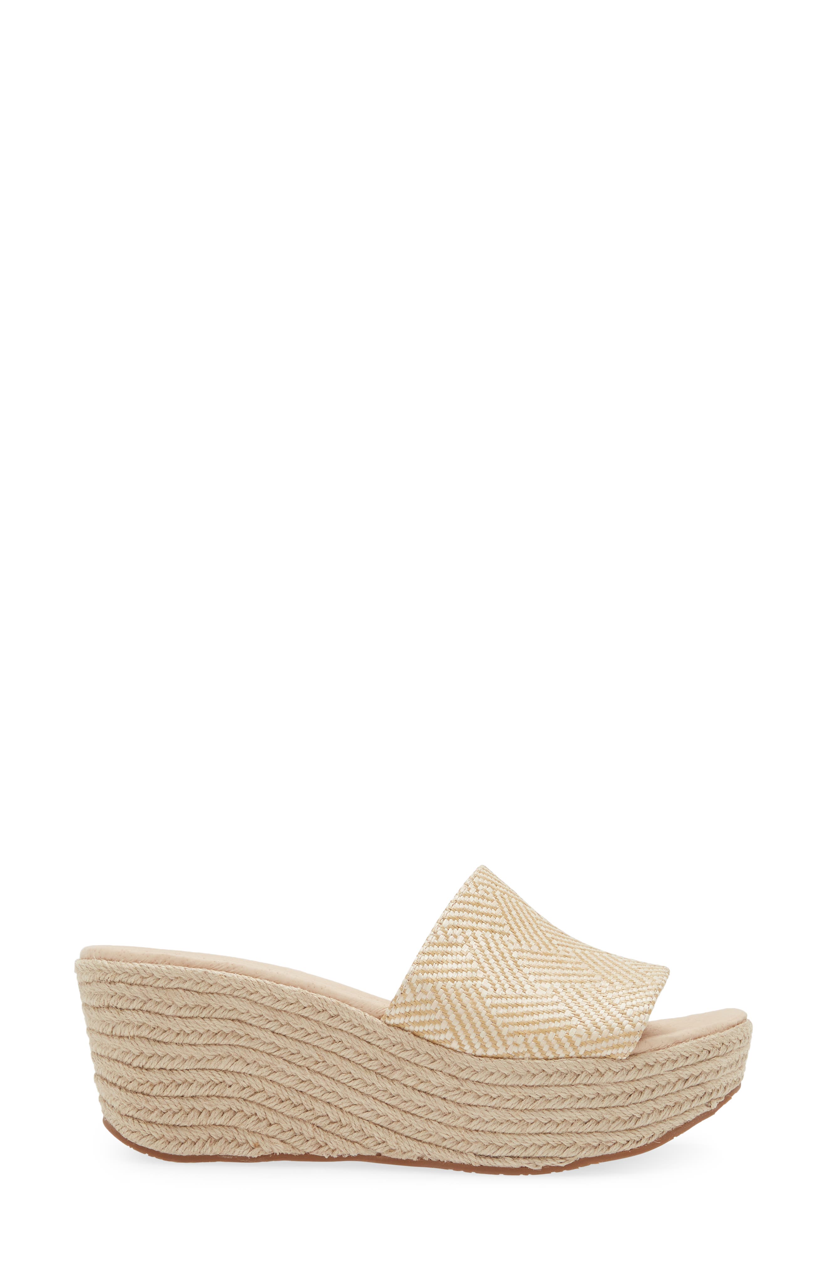 Chocolat Blu Yvon Espadrille Platform Sandal, Alternate, color, Natural Combo Raffia