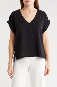 Bobeau Airflow V-Neck Top