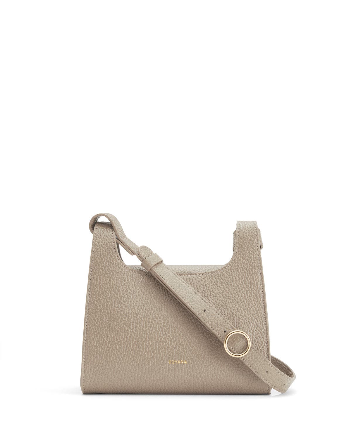 Cuyana Mini Double Loop Bag, Main, color, Stone