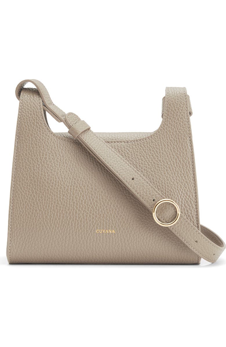 Cuyana Mini Double Loop Bag, Main, color, Stone