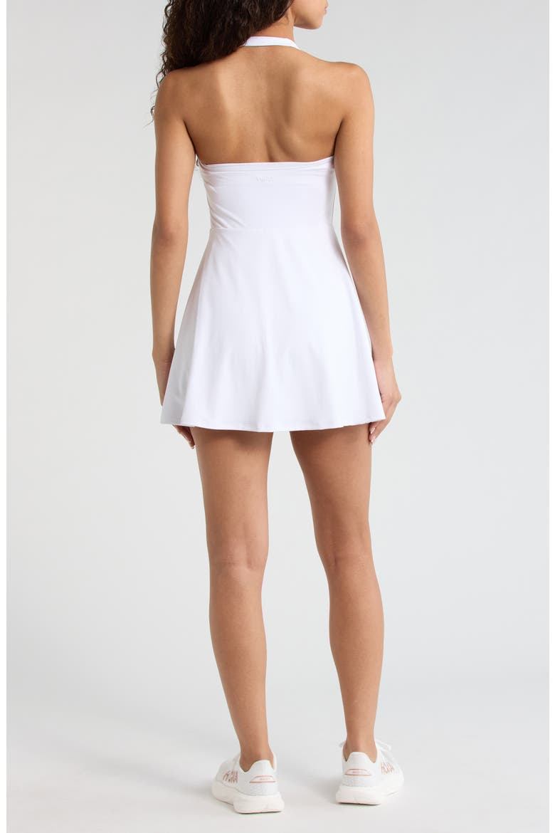 Tiebreak Halter Dress, Alternate, color, WHITE