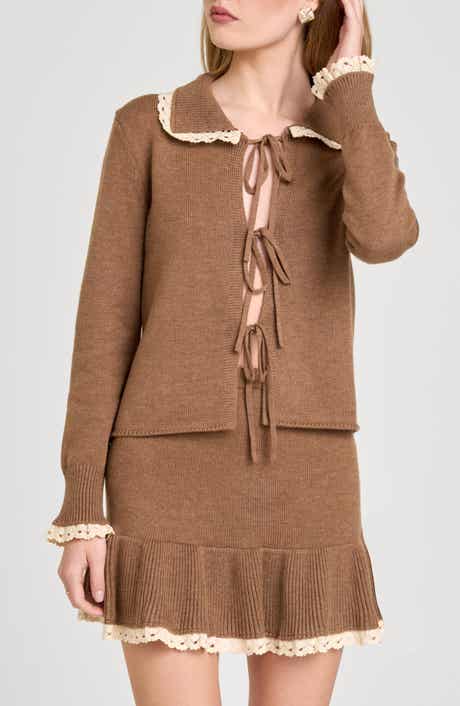 WAYF Ginger Tie Cardigan