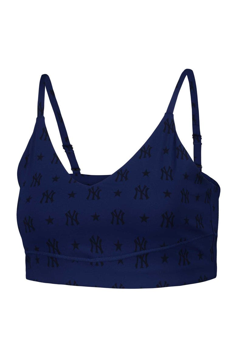 Women's Terez Navy New York Yankees Active Bra, Alternate, color, Navy