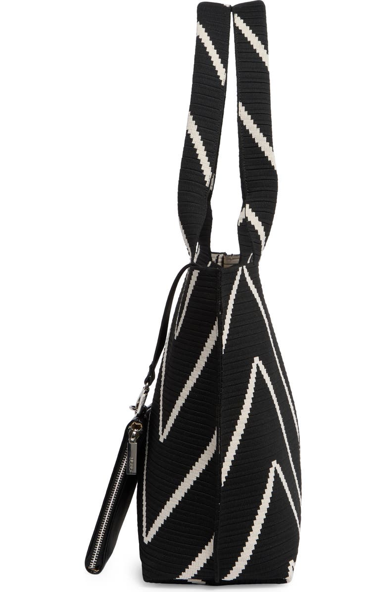 BCBG Chevron Stripe Woven Tote Bag, Alternate, color,