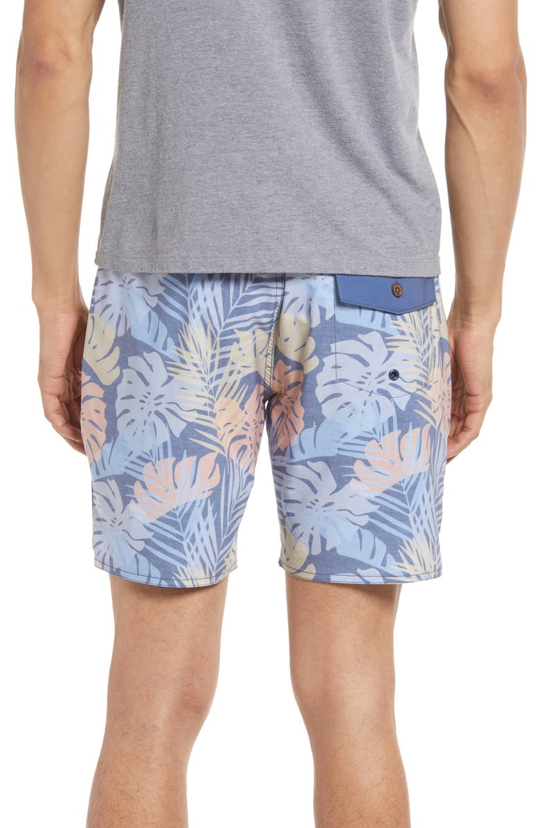TravisMathew Pomp & Ceremony Swim Trunks, Alternate, color, Heather Insignia Blue