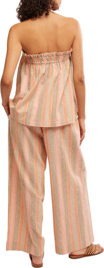 Corfu Stripe Sleeveless Top & Wide Leg Pants
