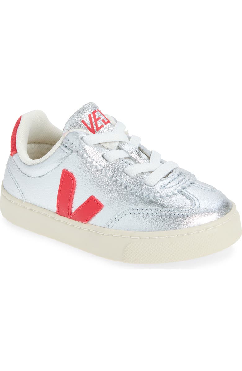 Veja Kid's Small Volley O.T. Sneaker, Main, color, Silver Pekin
