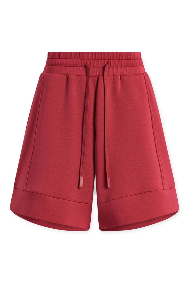 Atrium High Waist Shorts, Alternate, color, RICH RASPBERRY