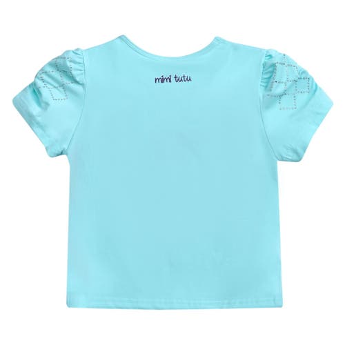 Mimi Tutu Floral-appliqué T-shirt In Blue