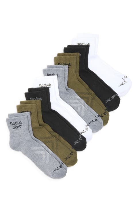 8-Pack Terry Quarter Socks