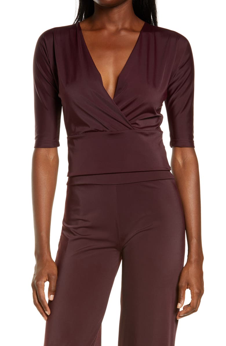 Omnia Paratus Omina Paratus Quartz Wrap Ballet Top, Main, color,