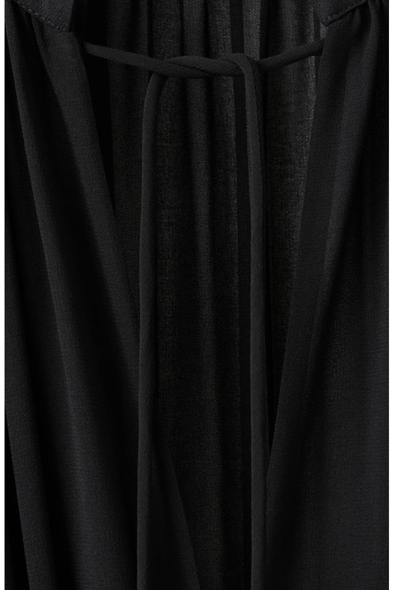 Long Sleeve V-Neck Jumpsuit, Alternate, color, BLACK