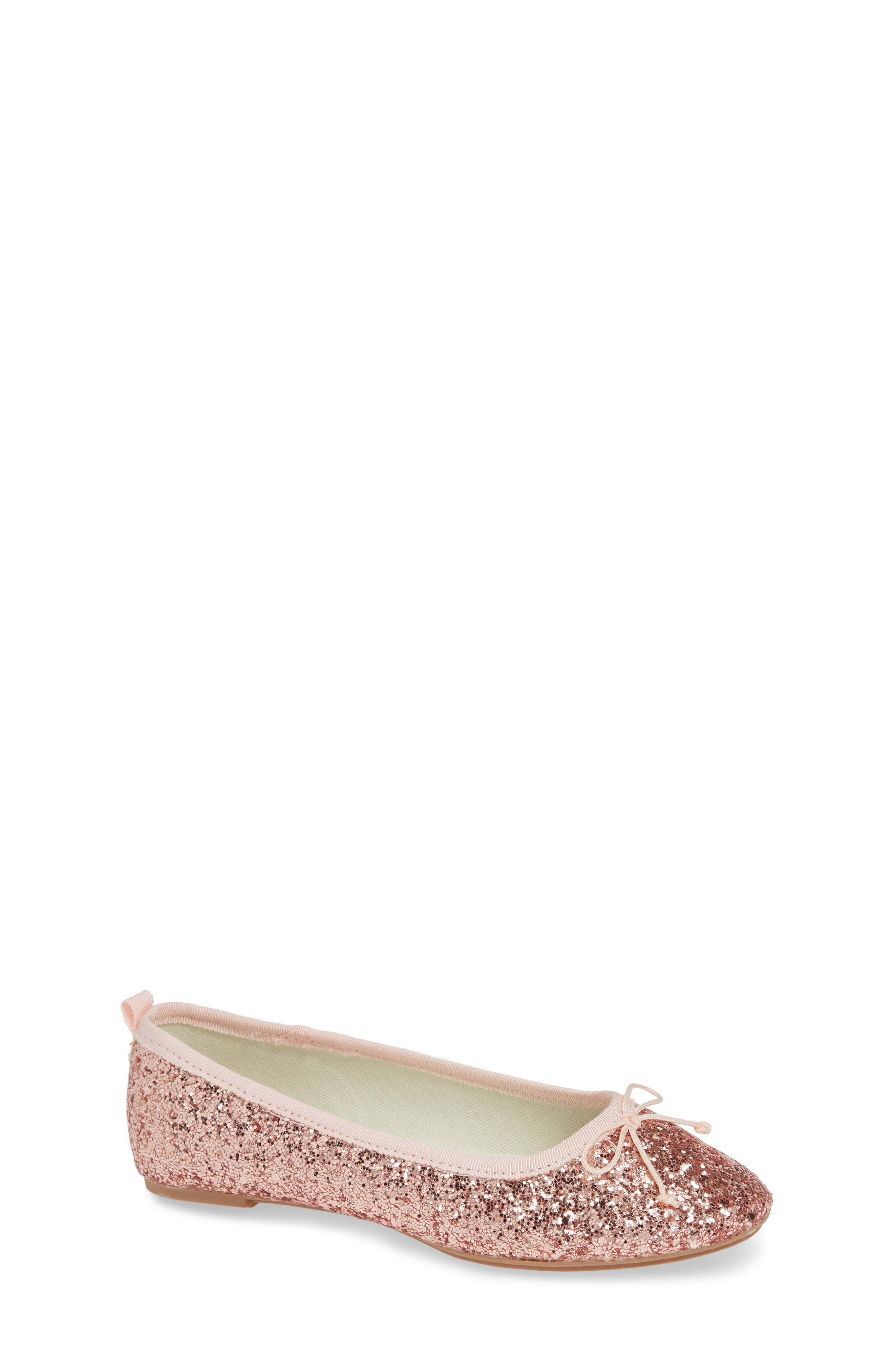 crewcuts by J.Crew Glitter Ballet Flat, Main, color, 