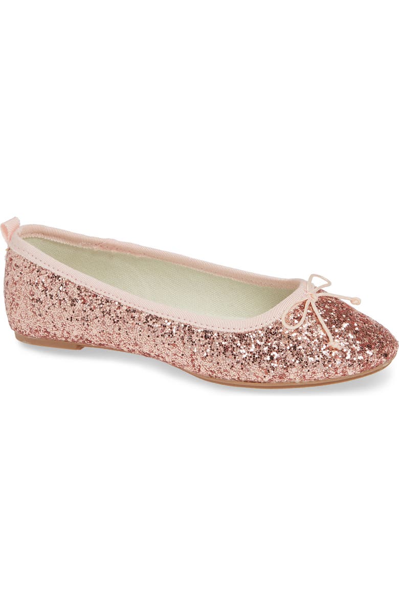 crewcuts by J.Crew Glitter Ballet Flat, Main, color,