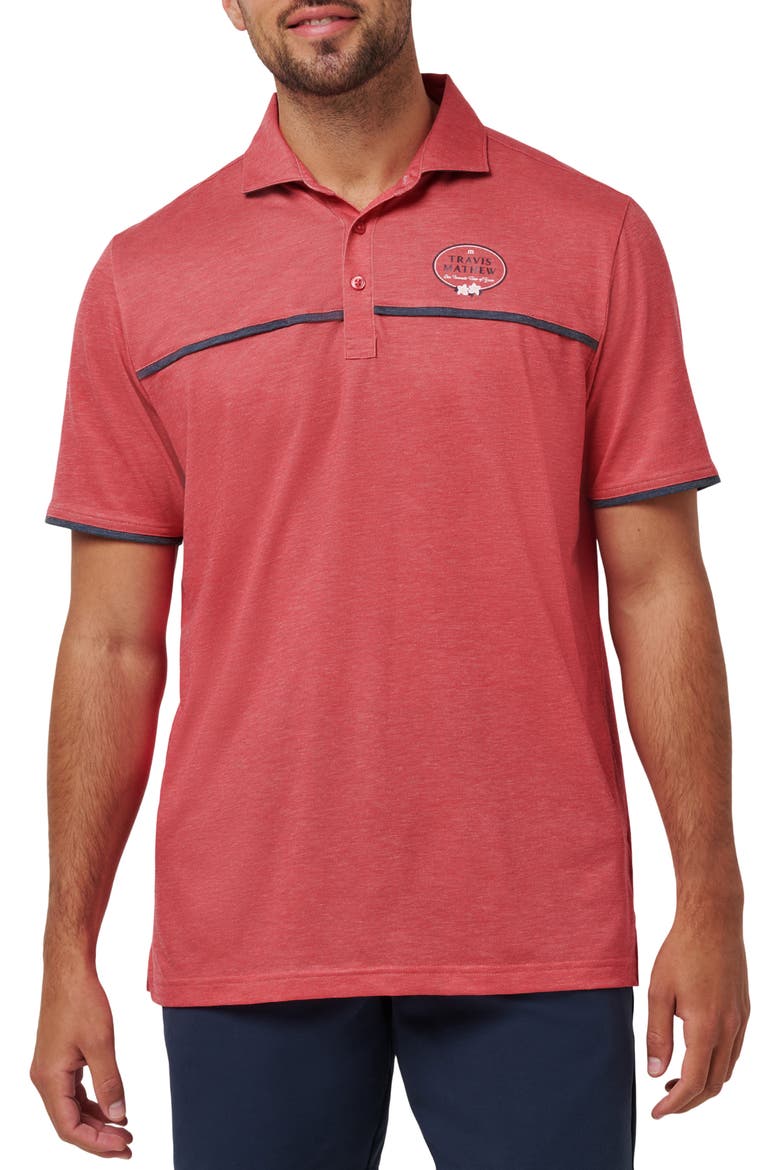 North Gate Polo, Main, color, HEATHER AZALEA