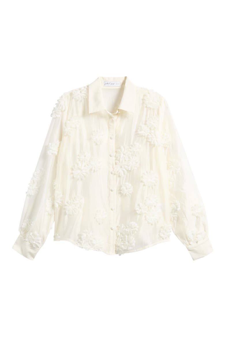 Cliona Floral Shirt, Alternate, color, CREAM