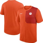 Nike Men's Nike Orange Clemson Tigers 2025 Sideline UV Performance Coach T-Shirt