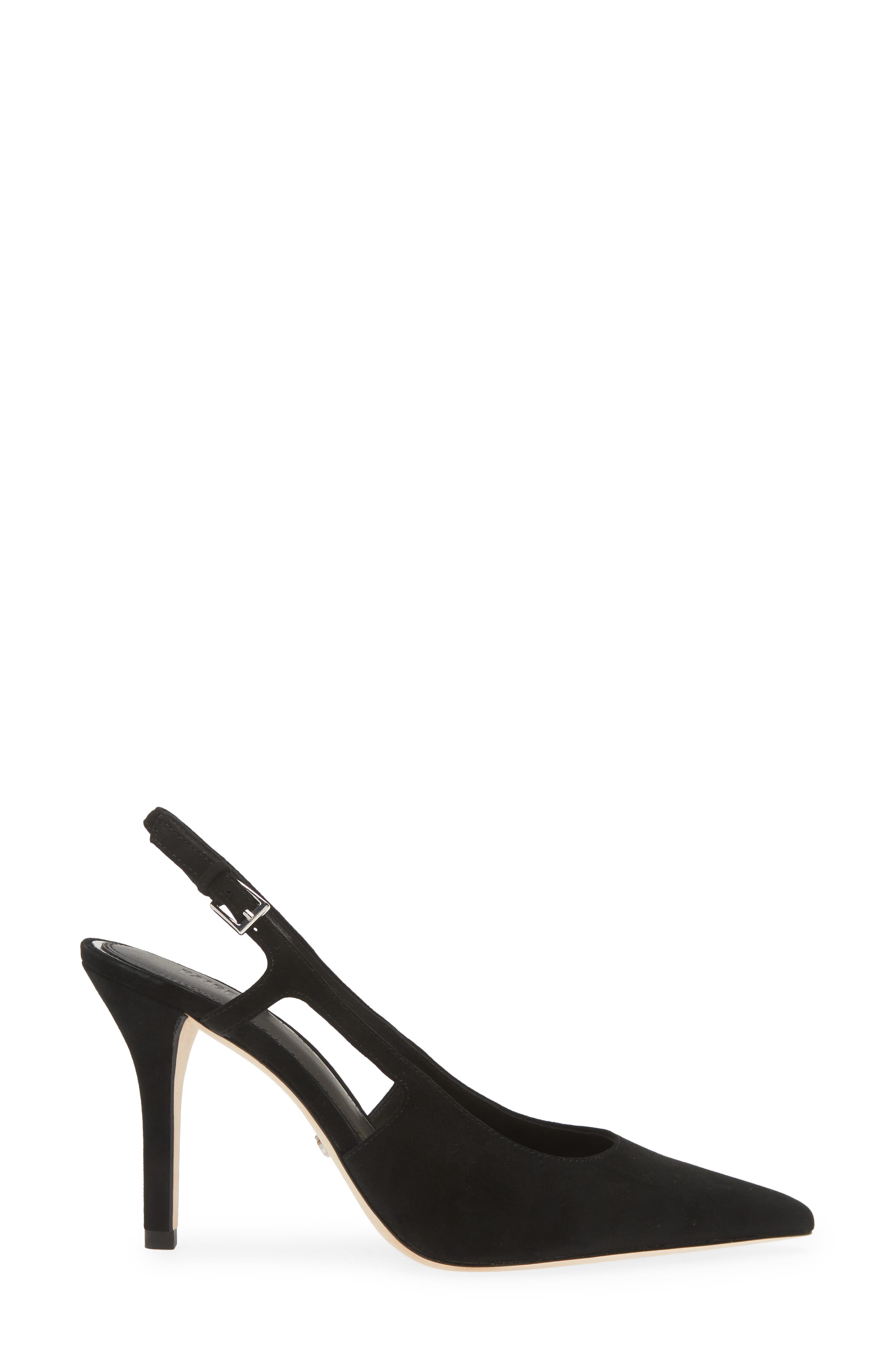PAIGE Samara Slingback Pointed Toe Pump, Alternate, color, Black