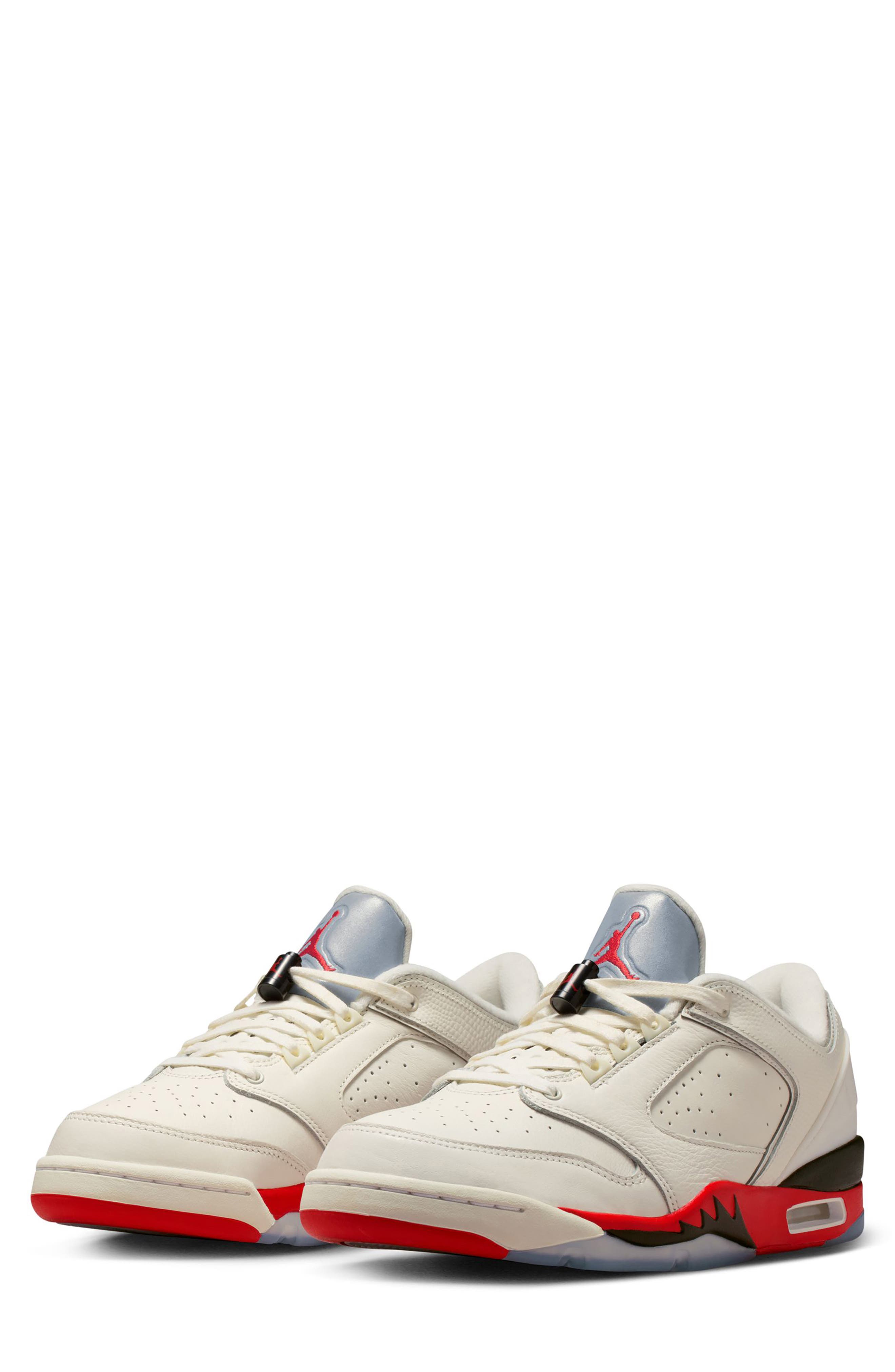 Jordan Sixty Plus Low Basketball Sneaker, Main, color, 100 Sail/Fire R