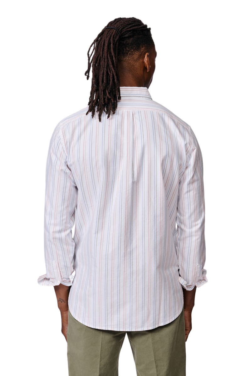Aubin Aldridge Oxford Button Down Shirt, Alternate, color, Multi Colourful Stripe