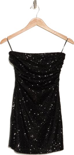 Strapless Sequin Minidress
