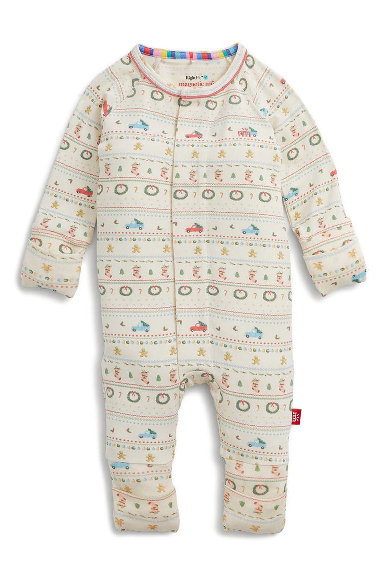 Right Fit™ Magnetic Convertible Pajamas, Alternate, color, TRCHR