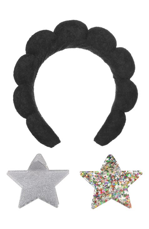 Kids' Sparkle Headband & Sparkle Clips Set (Big Kid)