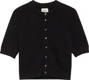 Khaite The Nora Short Sleeve Cashmere Cardigan