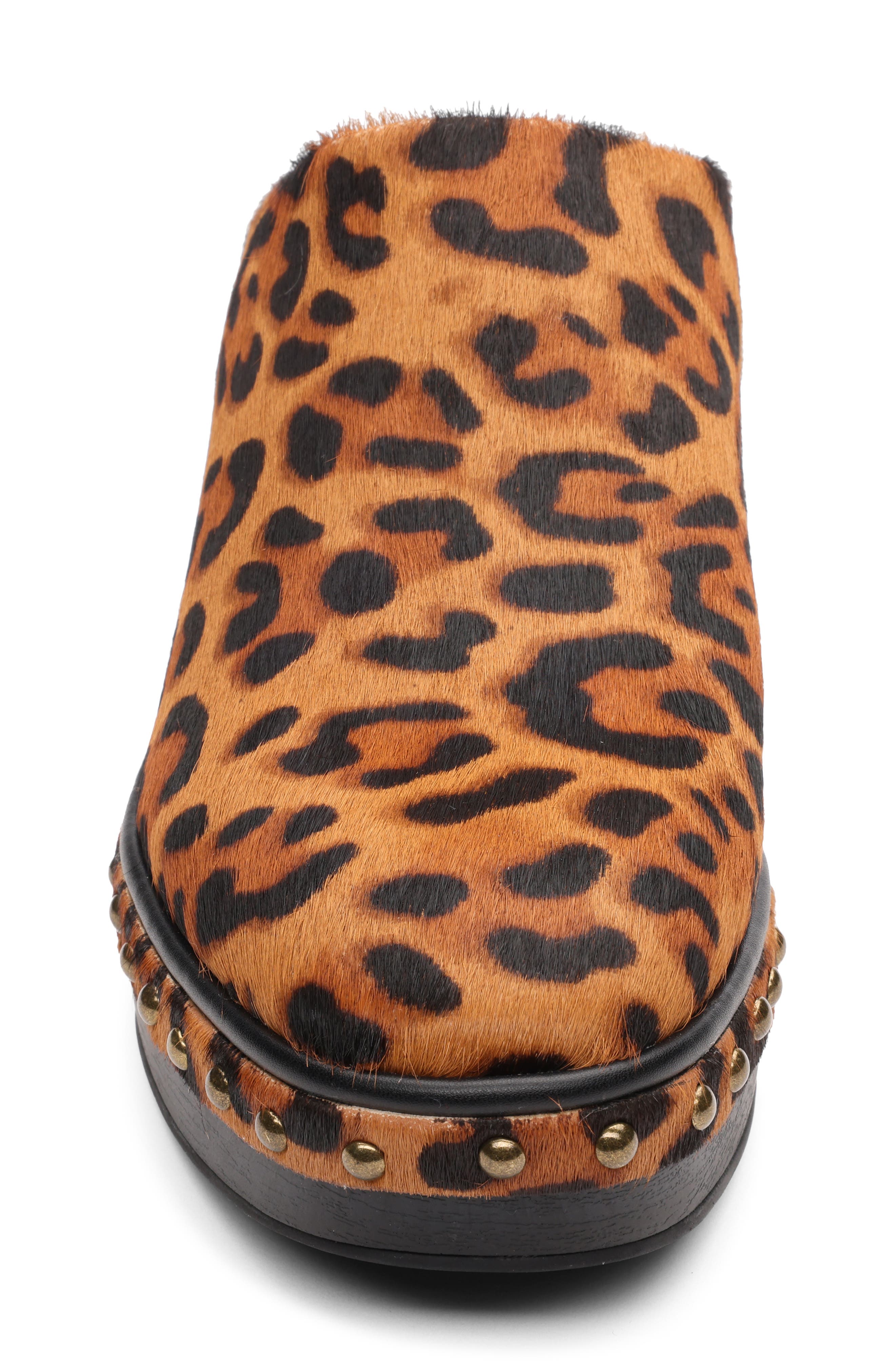 Sanctuary Emersyn Genuine Calf Hair Clog, Alternate, color, Bistro-Black