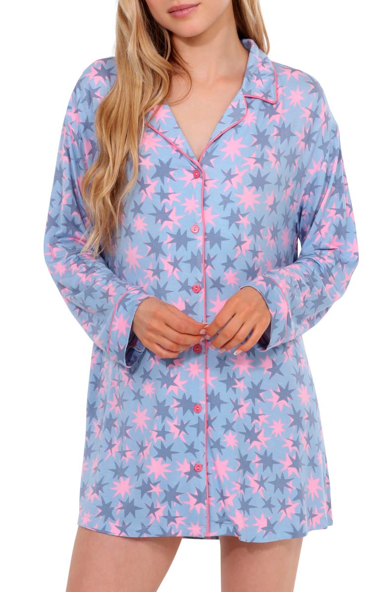 Honeydew All American Sleep Shirt, Main, color, Moonstruck Stars