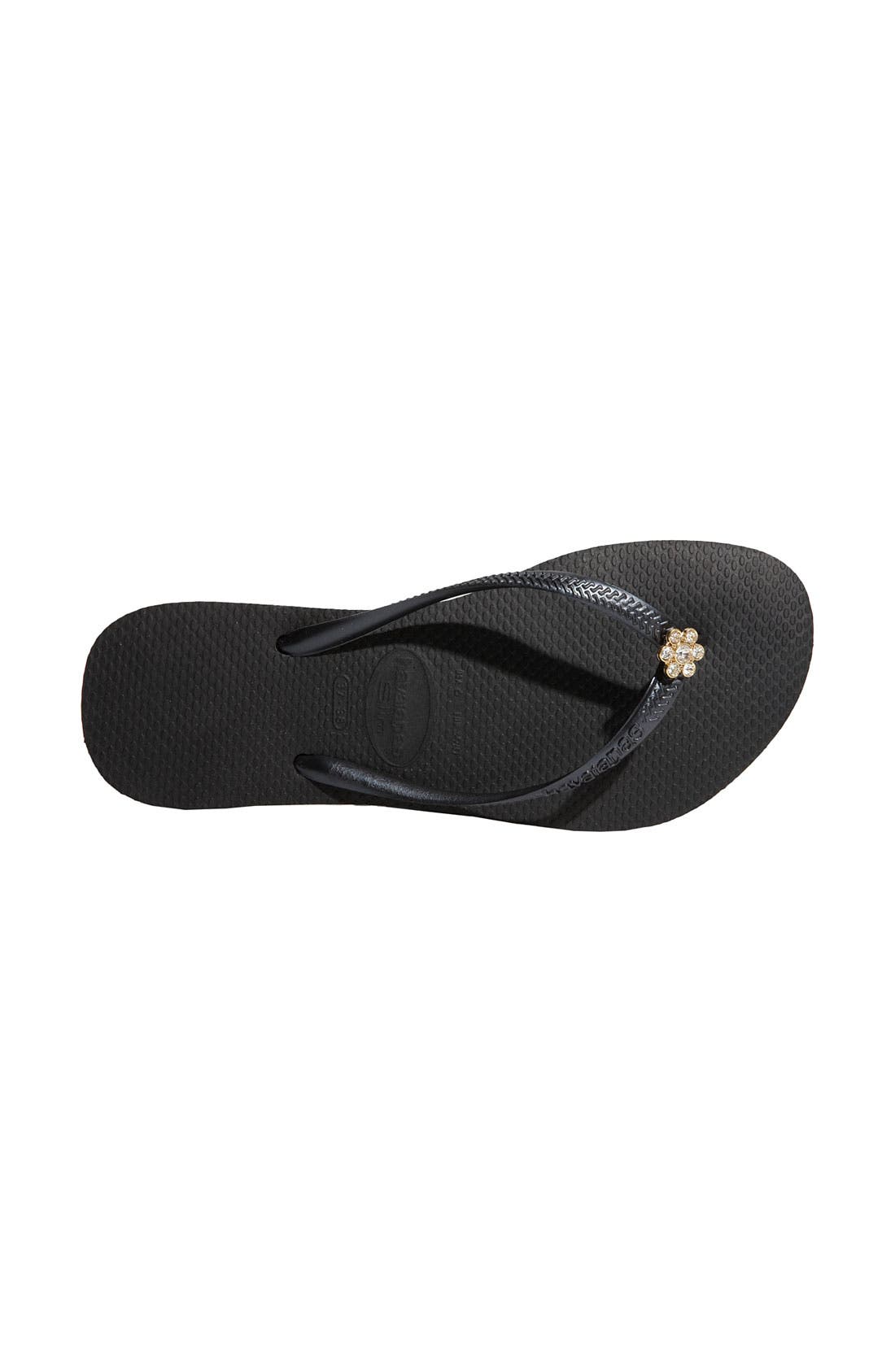 Havaianas 'Crystal Flower' Flip Flop, Alternate, color, 
