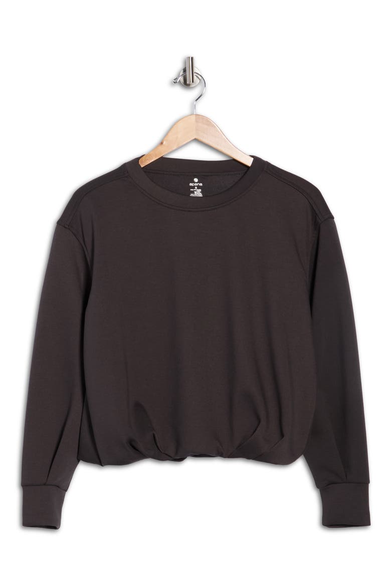 Vortex Scuba Knit Top, Alternate, color, WASHED GREY