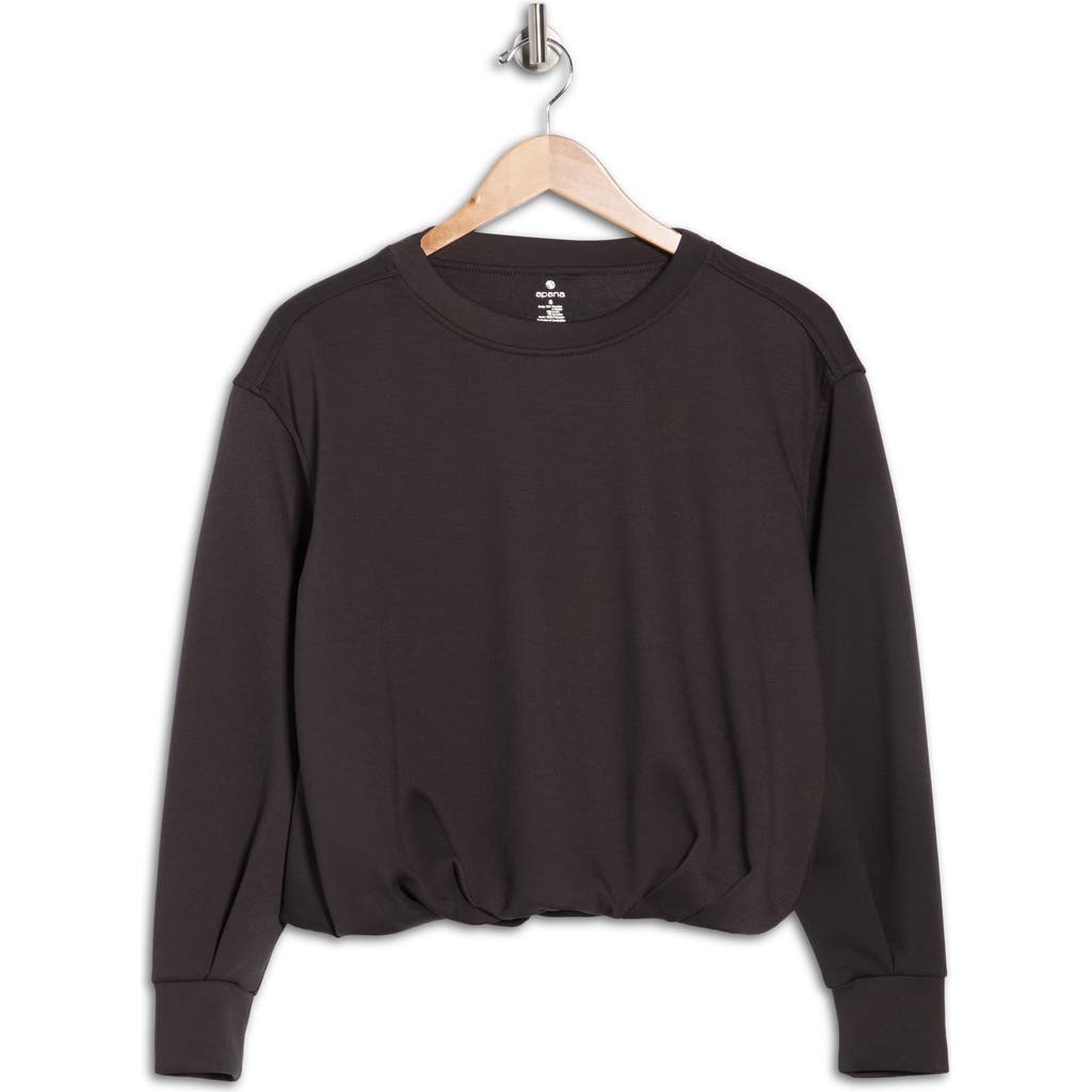 Apana Vortex Scuba Knit Top In Gray