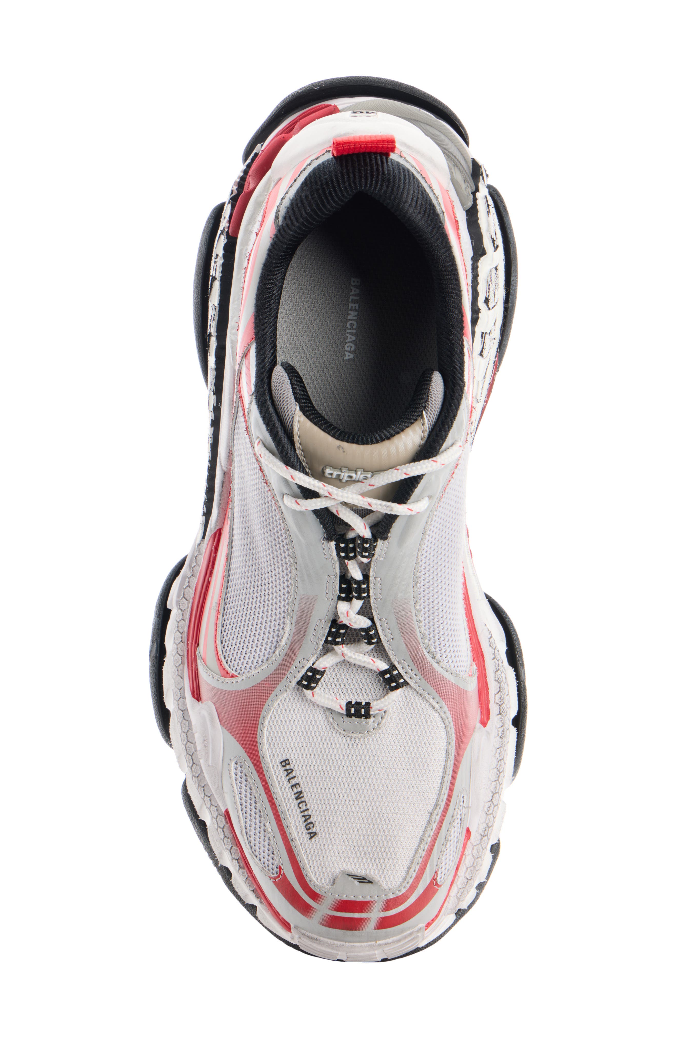 Triple S 2 Sneaker, Alternate, color, ANTHRACITE/ GREY/ RED/ WHITE