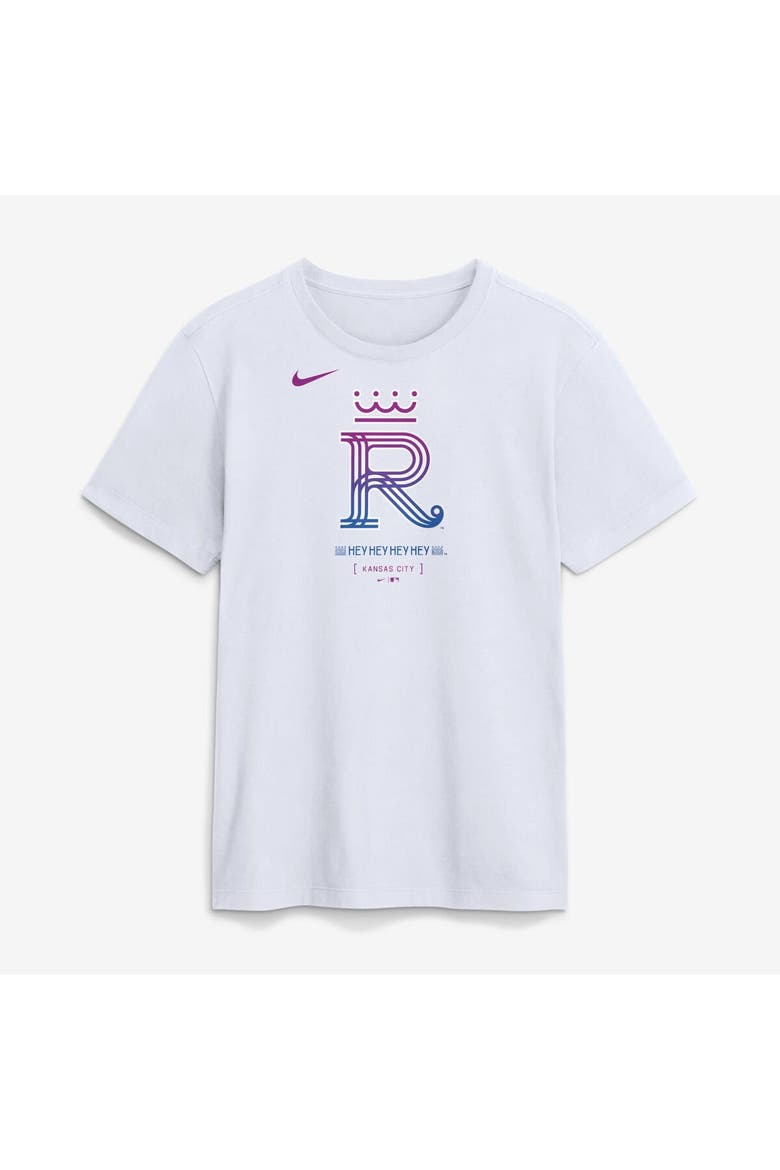 Men's Nike White Kansas City Royals 2026 City Connect Large Logo T-Shirt, Main, color, White