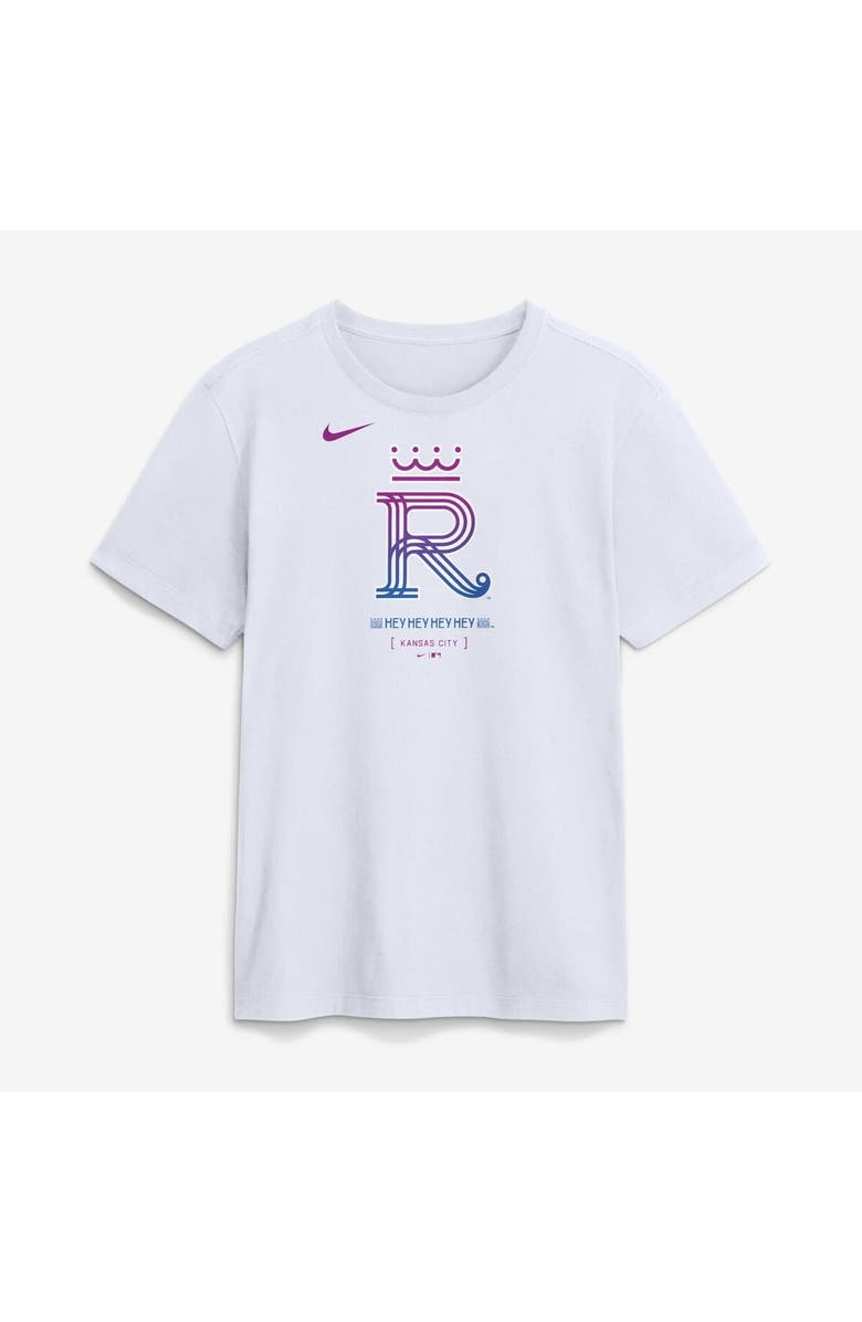Nike Men's Nike White Kansas City Royals 2026 City Connect Large Logo T-Shirt, Main, color, White