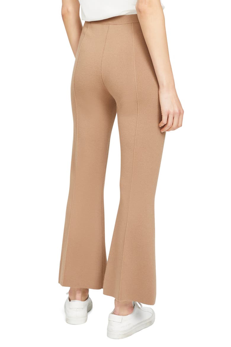 Flare Empire Wool Pants, Alternate, color, LIGHT CAMEL