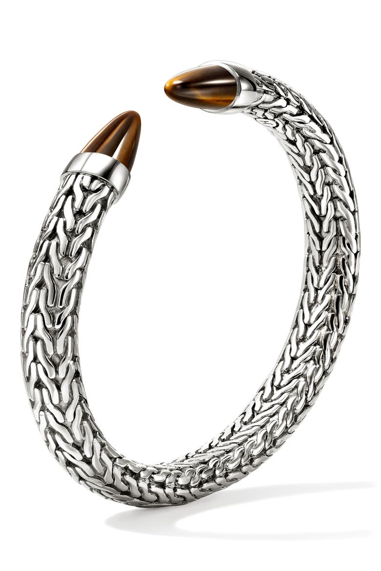Spear 50 Flex Cuff Bracelet, Alternate, color, SILVER