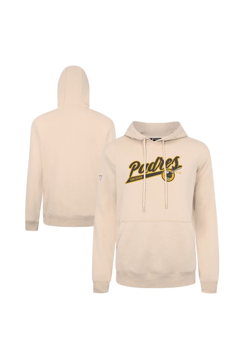 LEVELWEAR Men's Levelwear  Khaki San Diego Padres Podium Fleece Pullover Hoodie, Main, color, Khaki