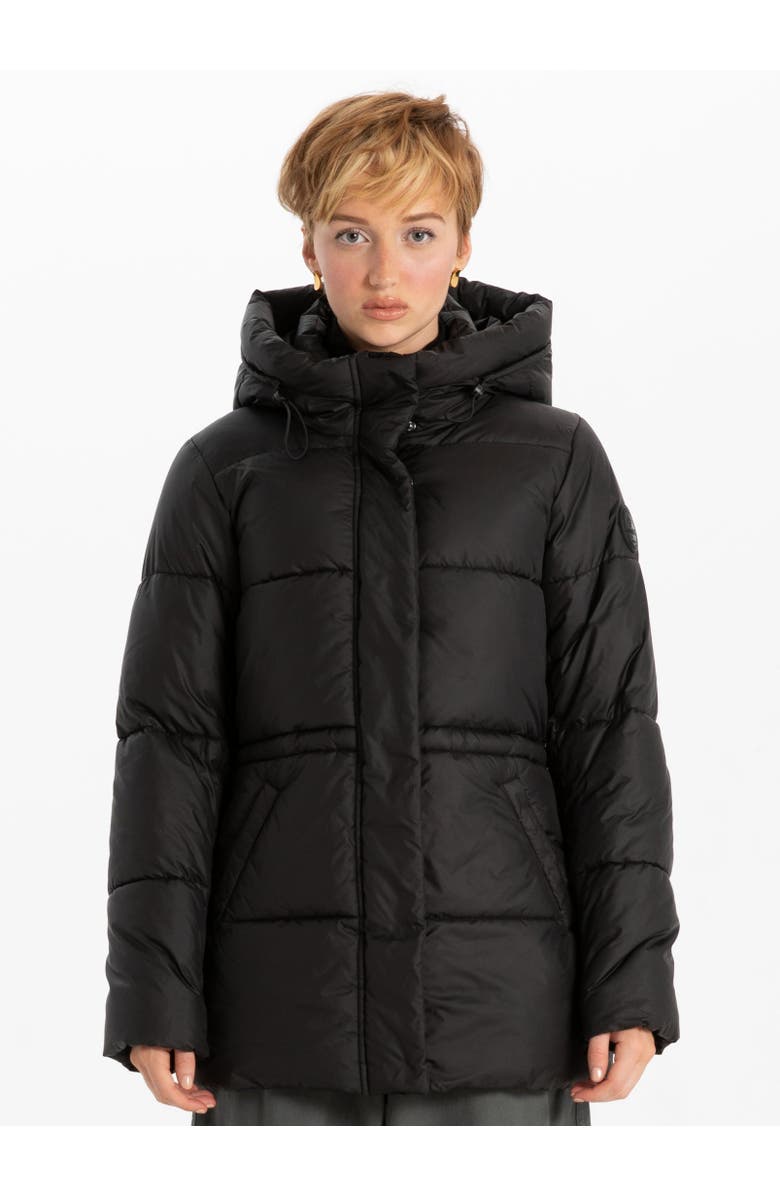 Point Zero MIDLENGTH PUFFER, Main, color, Black