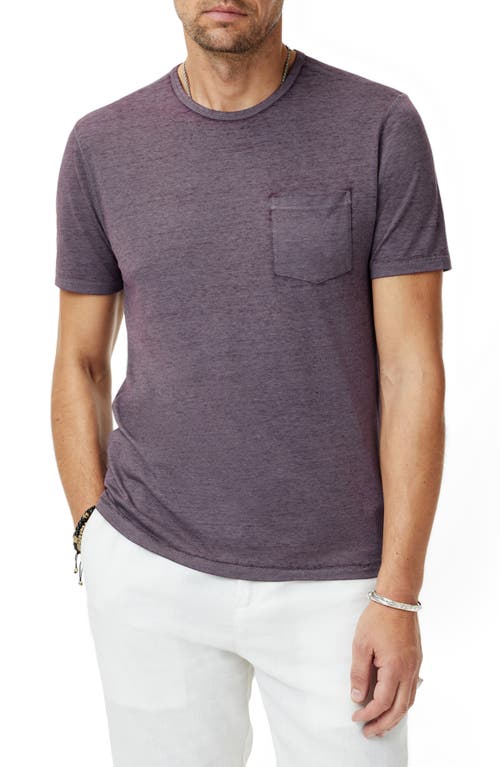 John Varvatos Bond Burnout Pocket T-shirt In Dry Lavender