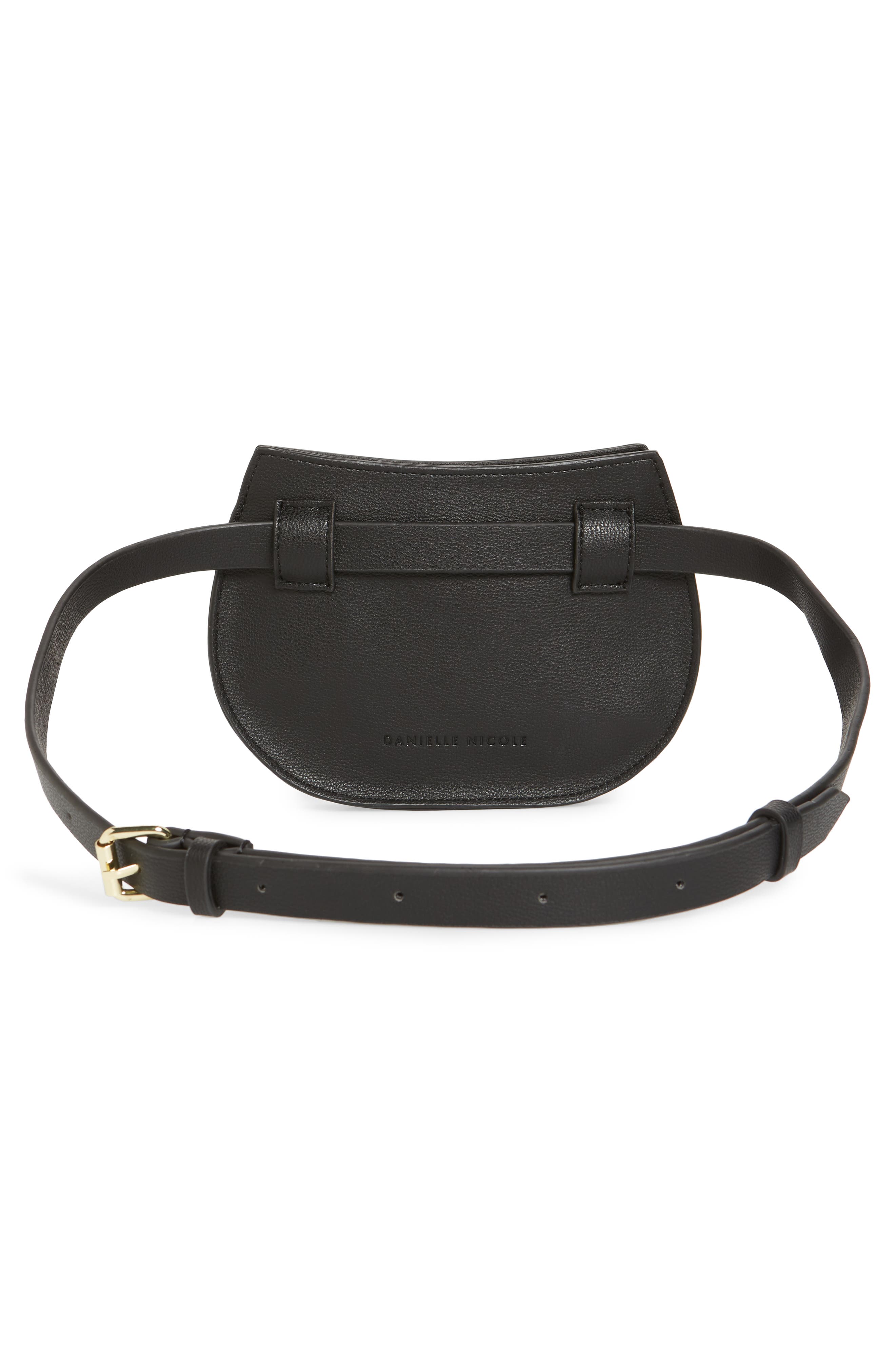 Danielle Nicole Trish Faux Leather Belt Bag, Alternate, color, 